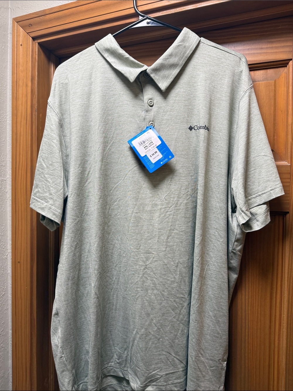 Columbia Men's Polo Shirt in Sage Green